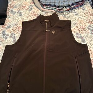 Ariat Men's Dark Brown Softshell Vest